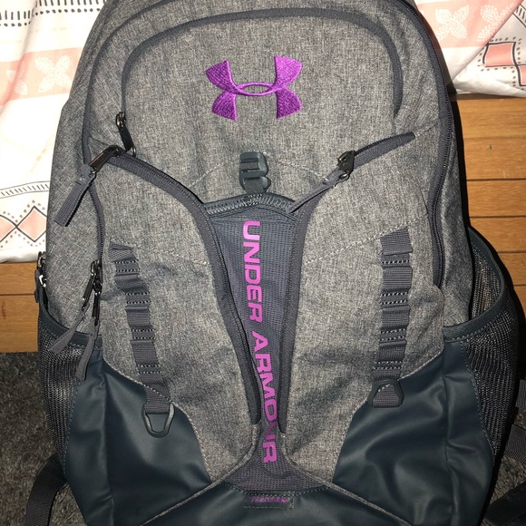 purple under armor backpack